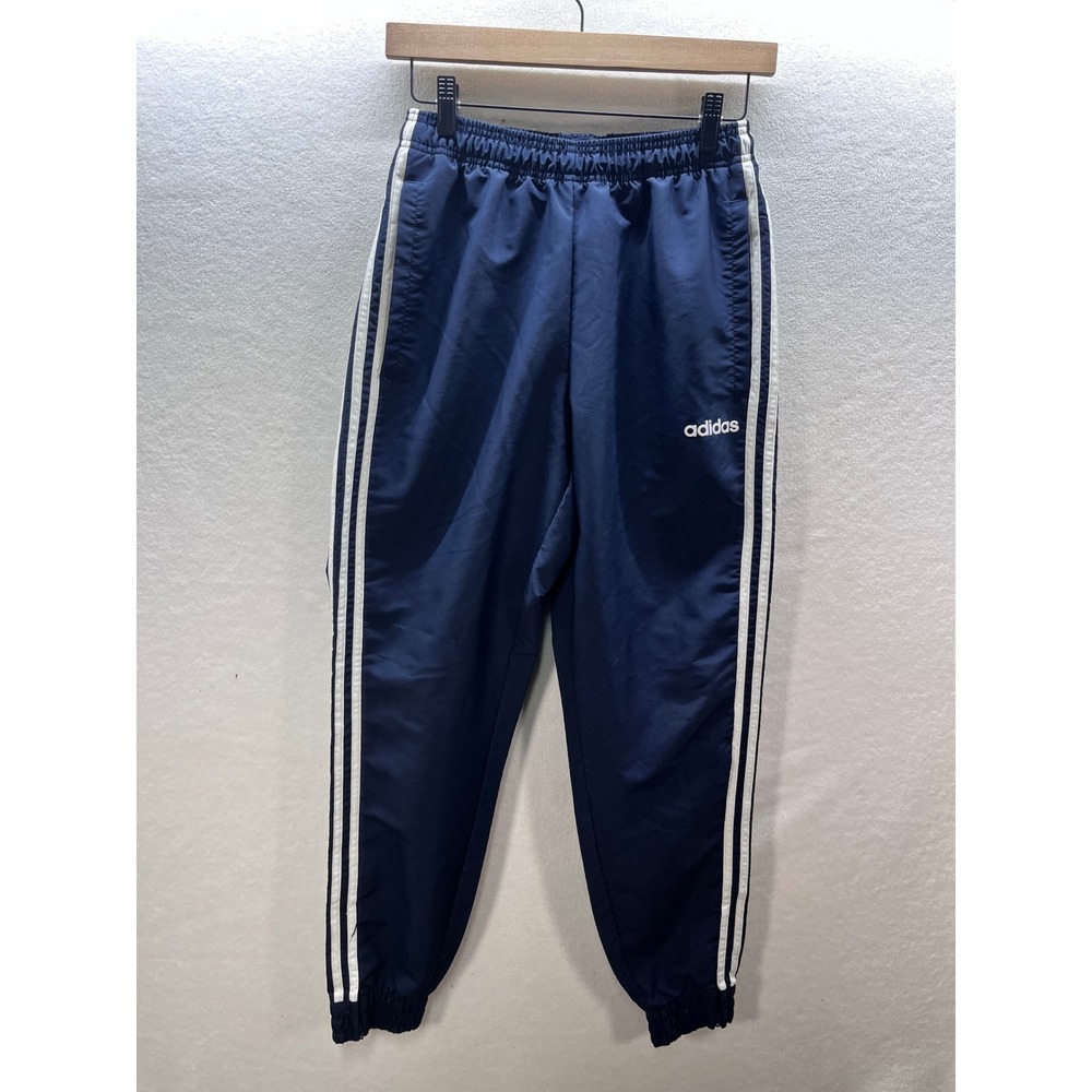 Adidas‎ 3 Stripes Joggers Track Pants  Mens S Navy Zip leg 3170